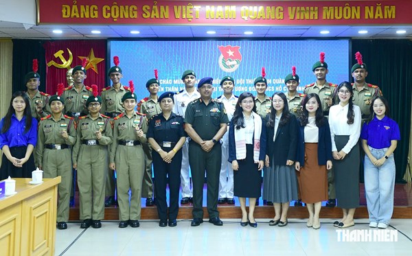Trung ương Đoàn TNCS Hồ Chí Minh tiếp xã giao đoàn đại biểu Tổng đội Thiếu sinh quân Ấn Độ