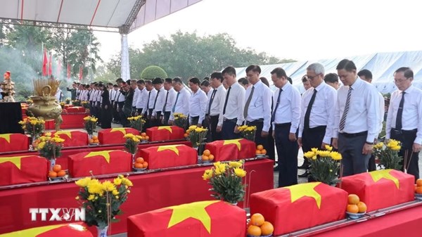 Đồng Nai: Lễ viếng, truy điệu và an táng 29 hài cốt liệt sỹ