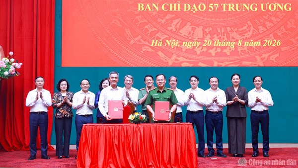 Bộ Công an tiếp nhận Cơ quan Thường trực Ban Chỉ đạo 57 Trung ương