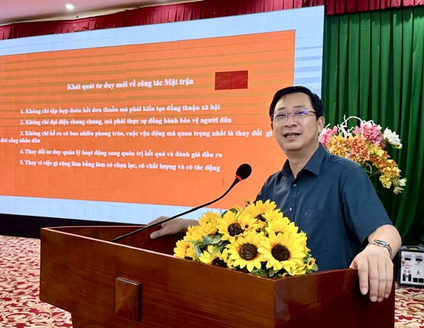 Bế mạc lớp bồi dưỡng, tập huấn cho cán bộ Mặt trận
