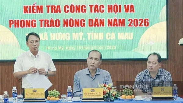 Trung ương Hội Nông dân Việt Nam kiểm tra công tác Hội và phong trào nông dân năm 2026 tại Cà Mau