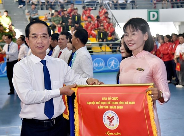 Cà Mau: Chủ tịch Ủy ban MTTQ Việt Nam tỉnh tham dự Lễ khai mạc Đại hội Thể dục Thể thao lần thứ I năm 2026