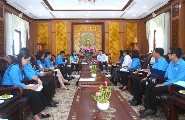 Tổng LĐLĐ Việt Nam làm việc với Thường trực Tỉnh ủy Tây Ninh 