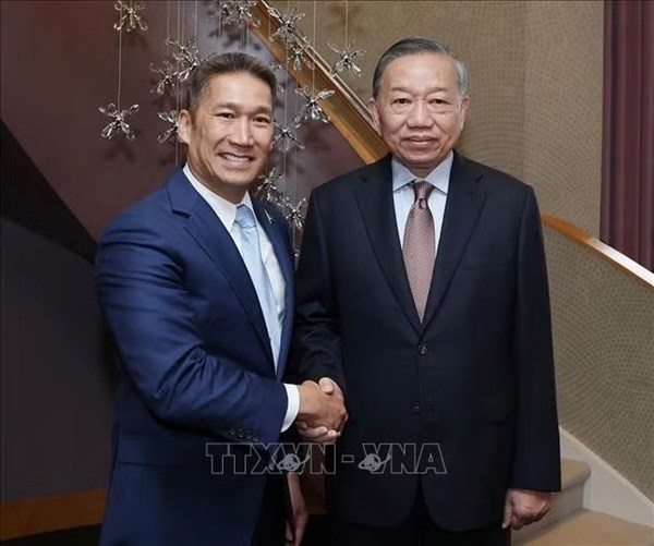 Tổng Bí thư, Chủ tịch nước Tô Lâm tiếp Quyền Bộ trưởng Hải quân Hoa Kỳ Hùng Cao