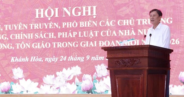 Khánh Hòa: Ủy ban MTTQ Việt Nam tỉnh phổ biến chính sách pháp luật về tín ngưỡng, tôn giáo