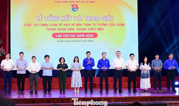 Vinh danh 59 tác phẩm xuất sắc bảo vệ nền tảng tư tưởng của Đảng trong đoàn viên, thanh thiếu niên