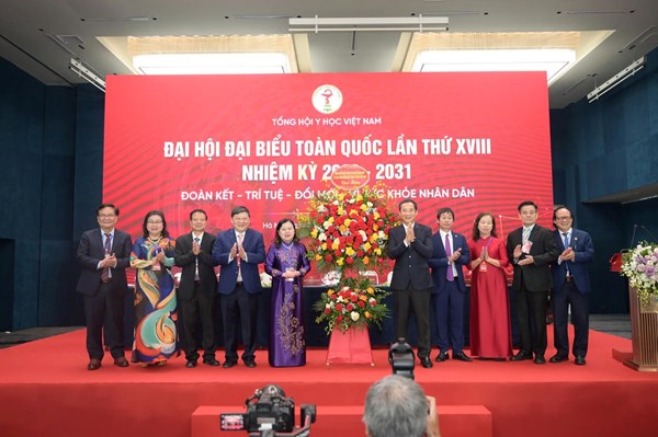 Phó Bí thư Đảng ủy MTTQ, các đoàn thể Trung ương Nguyễn Thái Học dự Đại hội đại biểu toàn quốc Tổng Hội Y học Việt Nam