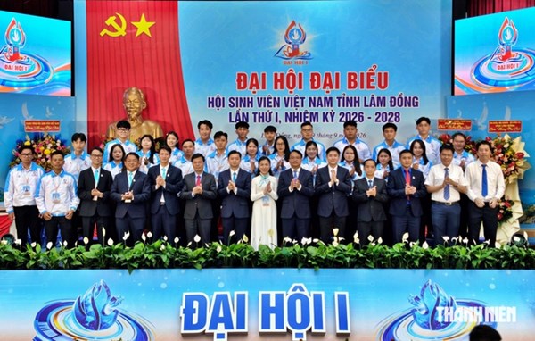 Bí thư Trung ương Đoàn dự Đại hội đại biểu Hội Sinh viên Việt Nam tỉnh Lâm Đồng lần thứ I, nhiệm kỳ 2026 - 2028