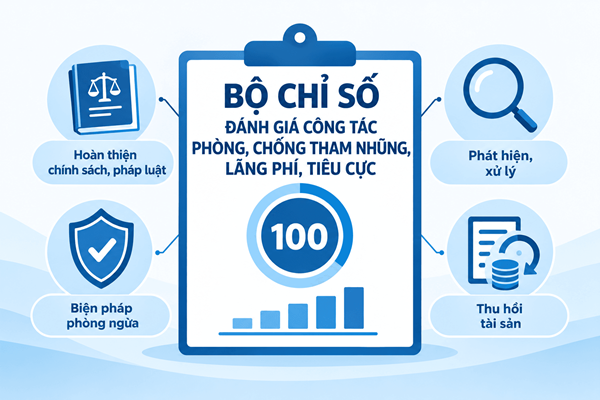 Ban hành Bộ Chỉ số đánh giá công tác phòng, chống tham nhũng, lãng phí, tiêu cực