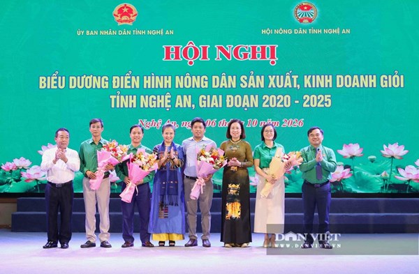 Nghệ An: Hội nghị biểu dương điển hình nông dân sản xuất, kinh doanh giỏi giai đoạn 2020-2025