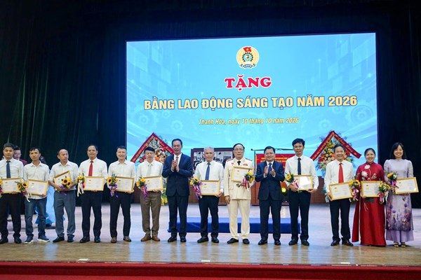 Công đoàn Thanh Hóa vinh danh 30 doanh nghiệp tiêu biểu vì người lao động