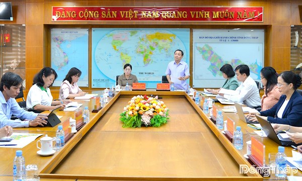 Đồng Tháp: Chủ tịch Ủy ban MTTQ Việt Nam tỉnh làm việc với các cơ quan chuyên trách tham mưu, giúp việc Tỉnh ủy