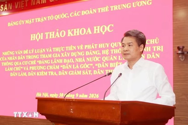 Công tác dân vận trong thực hiện Nghị quyết Đại hội XIV của Đảng