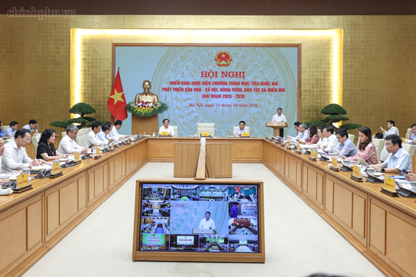 Thủ tướng Lê Minh Hưng chủ trì Hội nghị triển khai Chương trình mục tiêu quốc gia phát triển văn hóa - xã hội, nông thôn, dân tộc miền núi