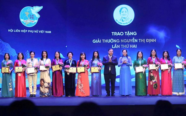Trung ương Hội LHPN Việt Nam trao Giải thưởng Phụ nữ Việt Nam năm 2026, Giải thưởng Nguyễn Thị Định lần thứ hai