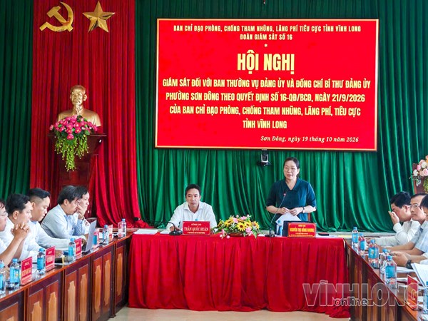 Vĩnh Long: Ủy ban MTTQ Việt Nam tỉnh làm việc với Đảng ủy phường Sơn Đông 