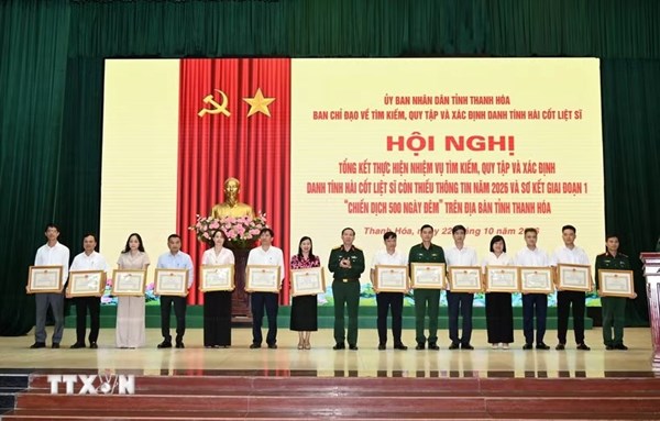 Thanh Hóa đẩy mạnh tìm kiếm, quy tập hài cốt liệt sỹ trong giai đoạn tiếp theo
