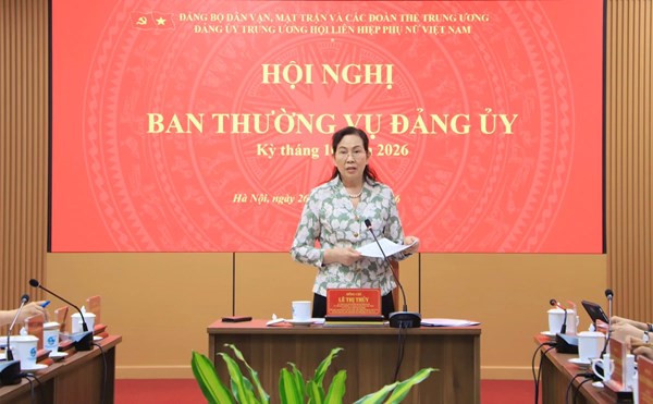 Đảng ủy Trung ương Hội LHPN Việt Nam tổng kết, đánh giá kết quả công tác tháng 10