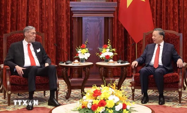 Tổng Bí thư, Chủ tịch nước Tô Lâm tiếp Đoàn đại biểu cấp cao Đảng Phong trào Cánh tả Thống nhất Cộng hòa Dominica