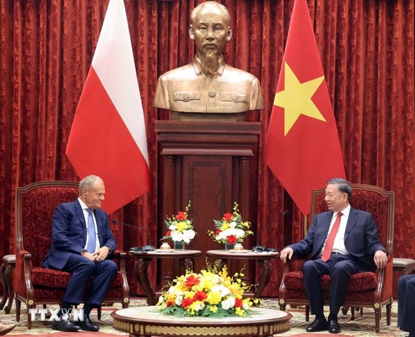 Tổng Bí thư, Chủ tịch nước Tô Lâm tiếp Thủ tướng Ba Lan Donald Tusk