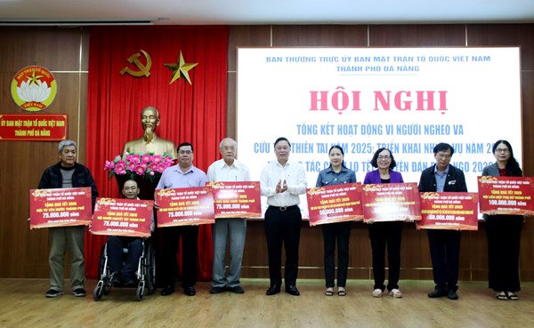 Mặt trận thành phố Đà Nẵng sẽ hỗ trợ hơn 10 tỷ đồng cho người nghèo dịp Tết Bính Ngọ 2026