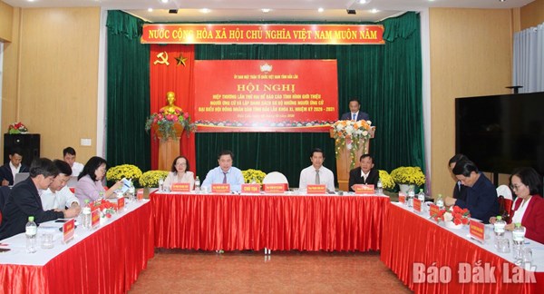 Thống nhất danh sách sơ bộ người ứng cử đại biểu Quốc hội khóa XVI và đại biểu Hội đồng nhân dân tỉnh Đắk Lắk khóa XI