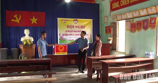 Xã Ea Knốp (tỉnh Đắk Lắk) bảo đảm tiến độ, chất lượng cuộc bầu cử