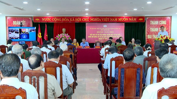 Ứng cử viên đại biểu Quốc hội và đại biểu Hội đồng nhân dân tỉnh Quảng Trị phấn đấu để xứng đáng với niềm tin và kỳ vọng của Nhân dân