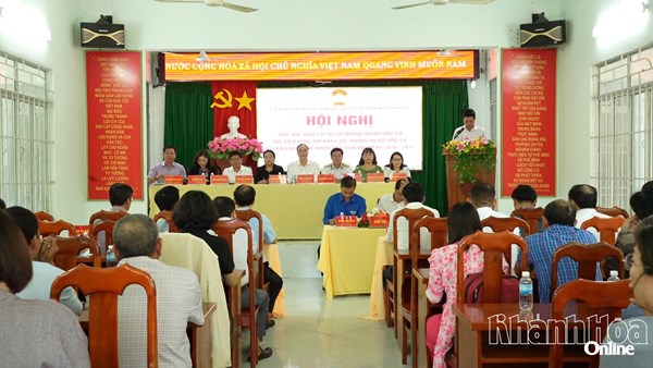 Khánh Hòa: ứng cử đại biểu Quốc hội khóa XVI và đại biểu Hội đồng nhân dân tỉnh Khánh Hòa tiếp xúc cử tri 2 xã Cam An và Cam Hiệp