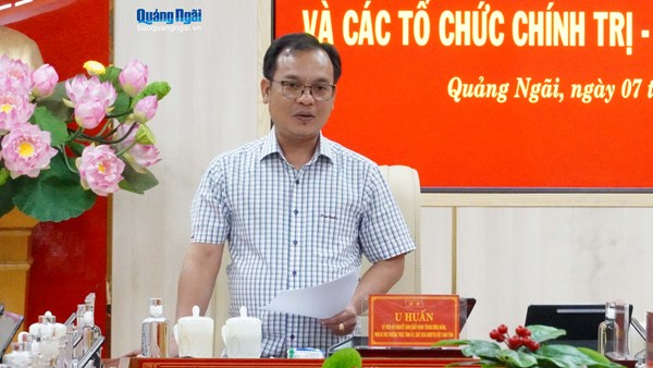 Quảng Ngãi: Giao ban Khối Mặt trận Tổ quốc và các tổ chức chính trị - xã hội quý I/2026