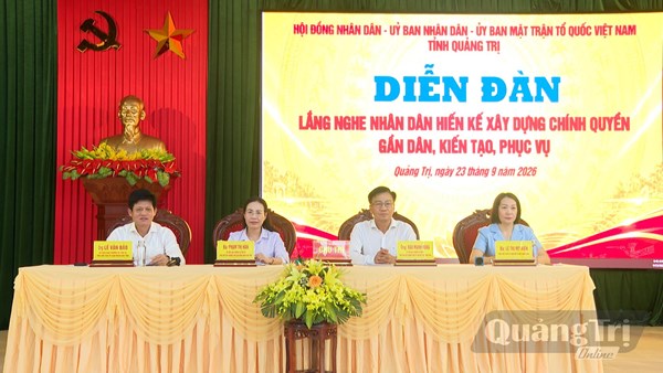 Quảng Trị: Lắng nghe Nhân dân hiến kế xây dựng chính quyền gần dân, kiến tạo, phục vụ