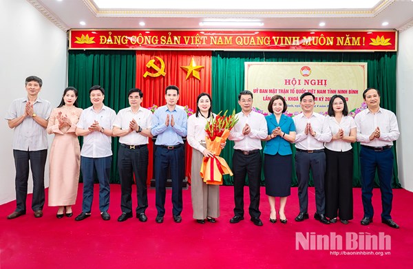 Ninh Bình: Kiện toàn chức danh Chủ tịch Ủy ban MTTQ Việt Nam tỉnh khóa I, nhiệm kỳ 2025-2030