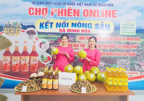 Ủy ban MTTQ Việt Nam xã Minh Hóa, Quảng Trị với mô hình 'Chợ phiên online'