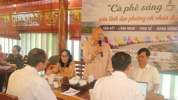 Khi lãnh đạo phường “cà phê sáng với dân”