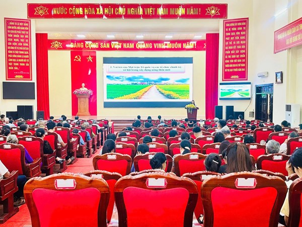 Thanh Hóa: Tập huấn thực hiện cuộc vận động “Toàn dân đoàn kết xây dựng nông thôn mới, đô thị văn minh”