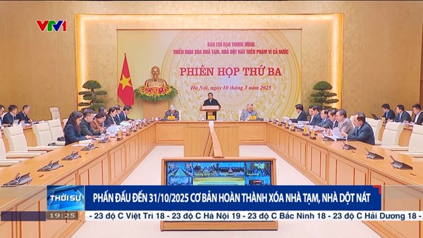 Phấn đấu đến 31/10/2025 cơ bản hoàn thành xóa nhà tạm, nhà dột nát