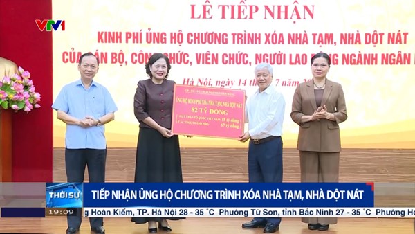 Tiếp nhận ủng hộ chương trình xóa nhà tạm, nhà dột nát