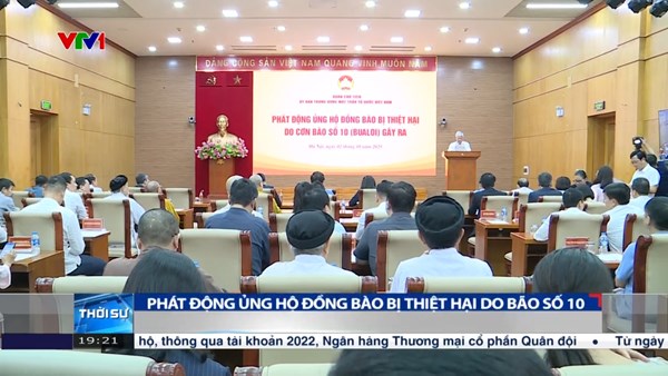 Phát động ủng hộ đồng bào bị thiệt hãi do bão số 10