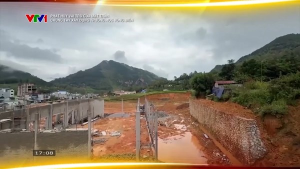 Mặt trận chung tay xây dựng trường học vùng biên