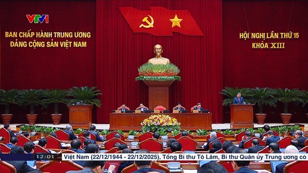 Khai mạc Hội nghị lần thứ 15 Ban Chấp hành Trung ương Đảng khóa XIII