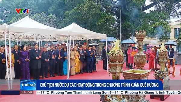 Chủ tịch nước dự các hoạt động trong Chương trình Xuân Quê hương