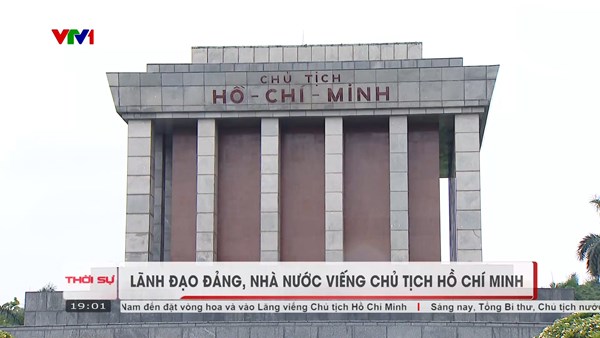 Lãnh đạo Đảng, Nhà nước, Mặt trận Tổ quốc Việt Nam vào Lăng viếng Chủ tịch Hồ Chí Minh