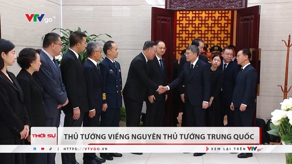 Thủ tướng Lê Minh Hưng viếng nguyên Thủ tướng Trung Quốc